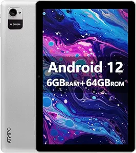 10 inch Tablet, Android Tablet, 6GB RAM 64GB ROM, Quad-Core Processor, 1280x800 IPS HD Touch Screen Tablet